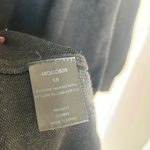 One Grey Day Black Revolve Rassi Midi Turtleneck Sweater Dress XSMALL - Picture 4 of 8